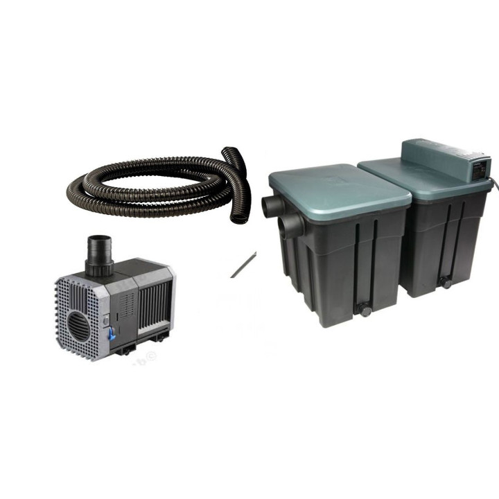 Osaga OTF 16001 kerti tó gravitációs átfolyós szűrő szett beépített 18W UV-C,CHJ-5000,DN25 4m