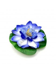 Élethű tavirózsa virág kék színű úszó 11 cm