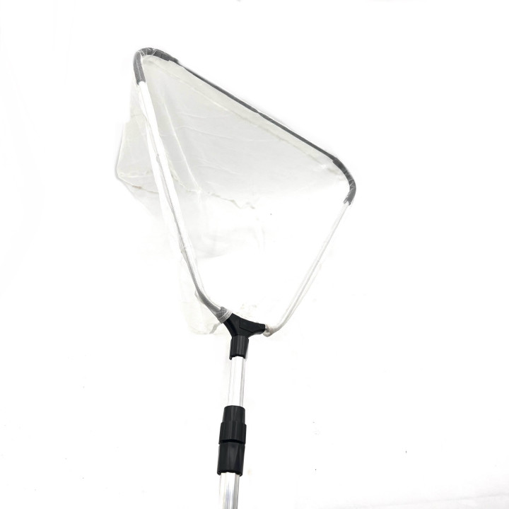 Merítőháló 115-215cm-es teleszkópos nyéllel, 45cm fej fehér