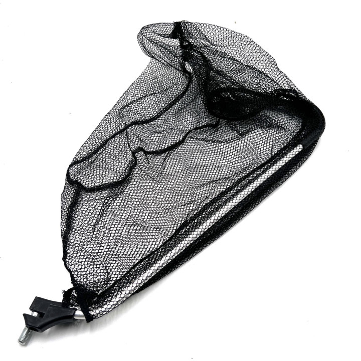 Merítőháló 115-215cm-es teleszkópos nyéllel, 45cm fej fekete