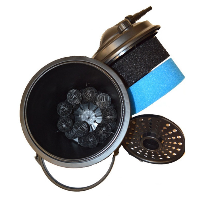 EFU 8000 (9W UVC) nyomásszűrő szett (CHJ-1500+3m 20 bordás tömlő)