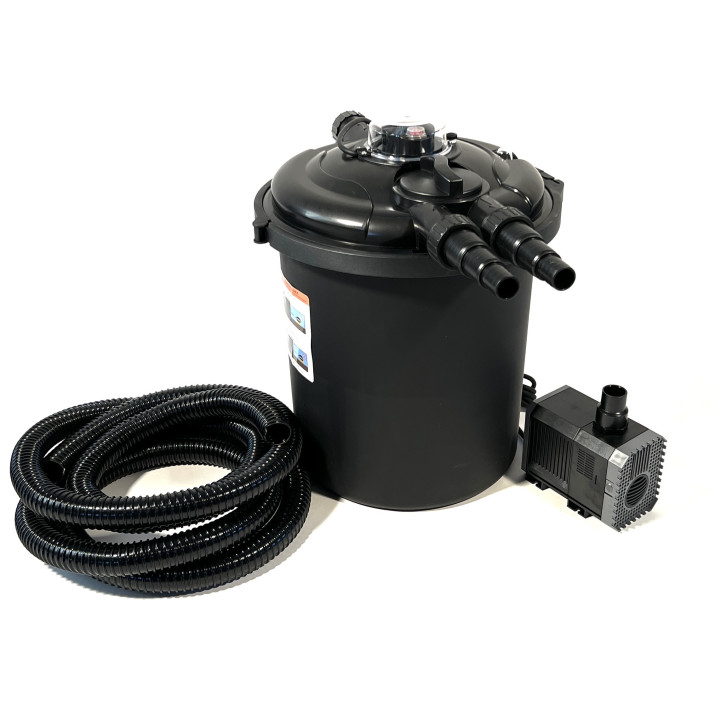 EFU 8000 (9W UVC) nyomásszűrő szett (CHJ-1500+3m 20 bordás tömlő)