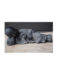 Fekvő kicsi Buddha (fekete/szürke)