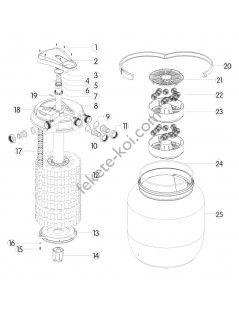 CPA 75000 (80 000) automata nyomásszűrő 55W UVC lámpával