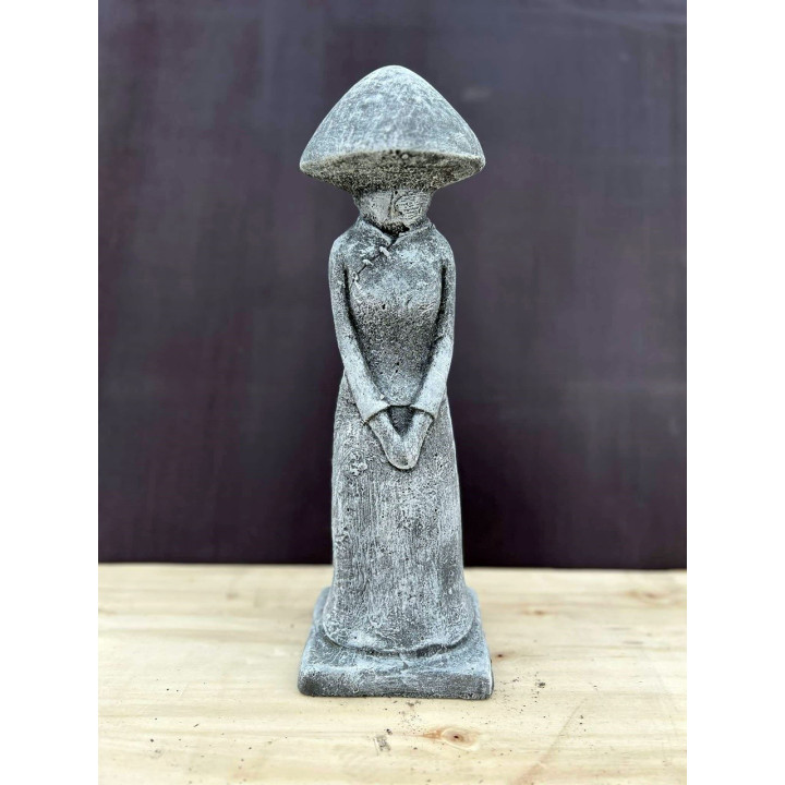 Álló rizsszedő nő 44cm