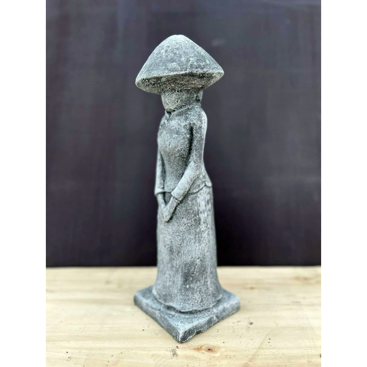 Álló rizsszedő nő 44cm