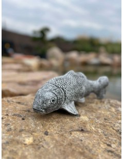 Koi szobor 45cm (szürke)