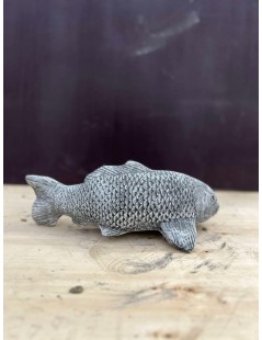 Koi szobor 45cm (szürke)