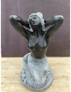 Sellő szobor 60cm (fekete/szürke)