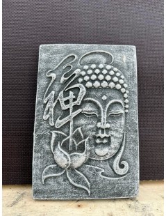 Buddha kő tábla 12x18cm
