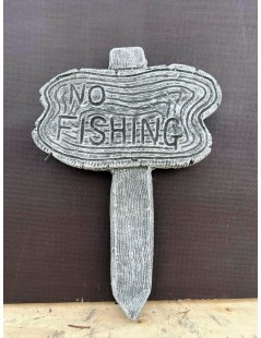 No Fishing kő tábla 24x36cm