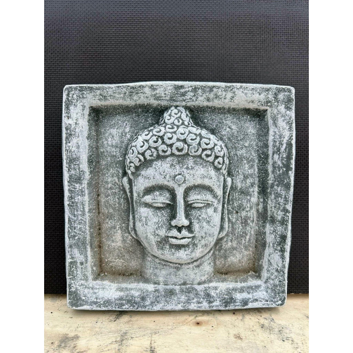 Buddha kő tábla 19x19cm