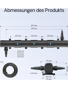 Sunsun öntisztítós UV-C lámpa 72W (CUV-272)