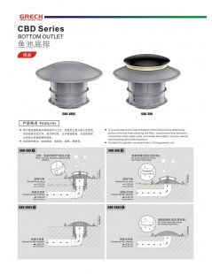 Betonba építhető alsó összefolyó idom 110/160mm (CBD-380)