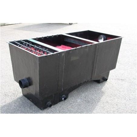 Holland 3kamrás kerti tó gravitációs átfolyós szűrő szett (920L)