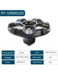 Boyu PY-10000LED úszó szökőkút és levegőztető (Ledes)