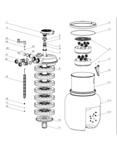 CPF 75000 nyomásszűrő szett 3. (JTP-12000+4m 32 bordás tömlő)