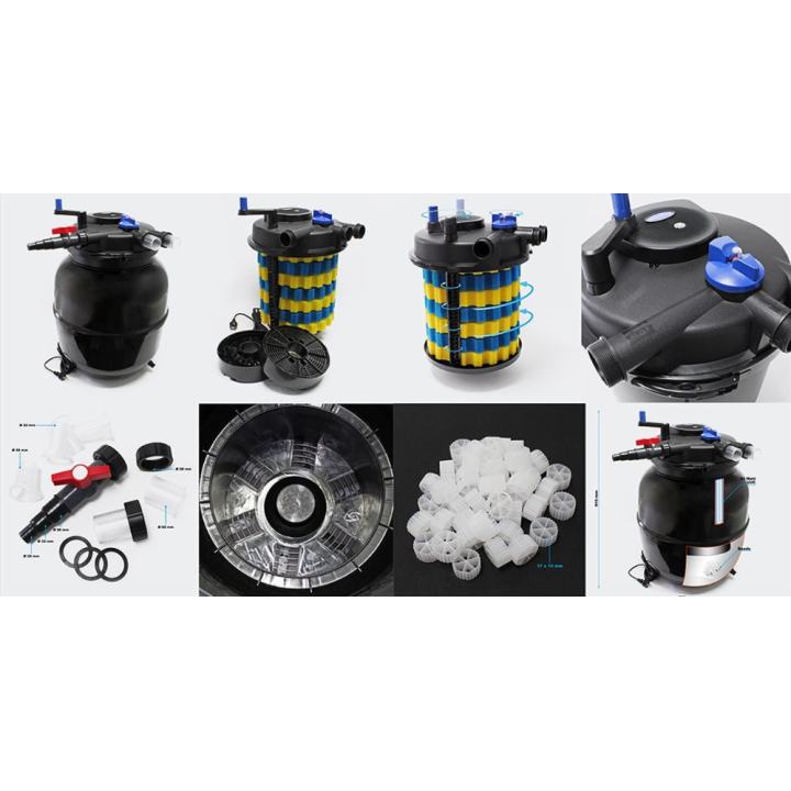 CPF 75000 (55W UVC) nyomásszűrő szett 1. (CTP-12000+4m 32 bordás tömlő)