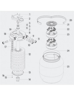 CPA 75000 nyomásszűrő szett 2. Nagyobb vízesésekhez (CTP-14000+4m 32 bordás tömlő)