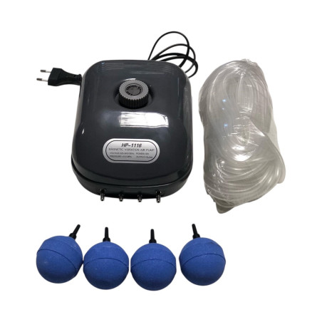HP 1116 szett kerti tó és akvarisztikai levegőztető (13w) 10m 4/6cső 4db 50mm gömb