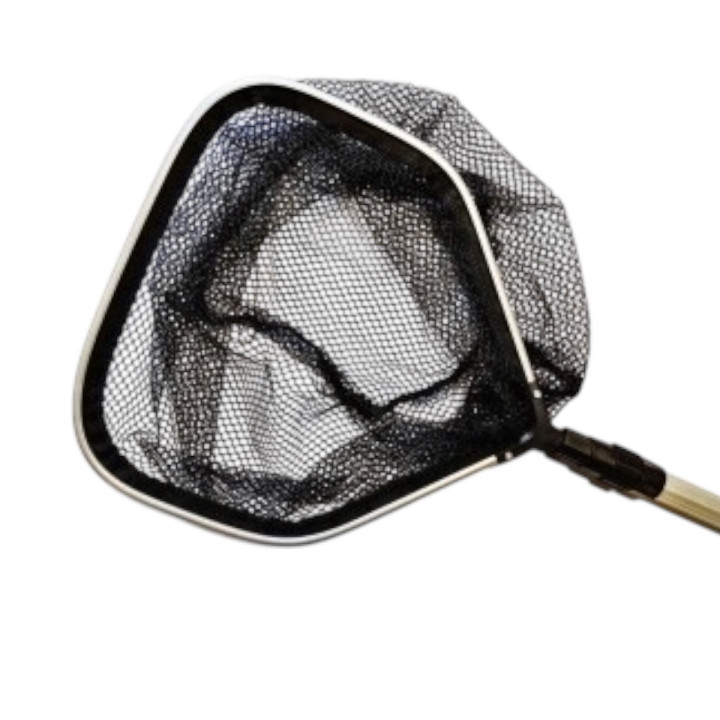 Merítőháló 80-150cm-es teleszkópos nyéllel 30x30 cm-es fejjel