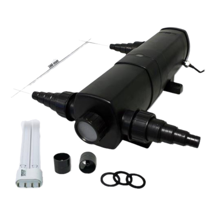 CBF-350 átfolyós gravitációs kerti tó szűrő CUV-224 UVC lámpával