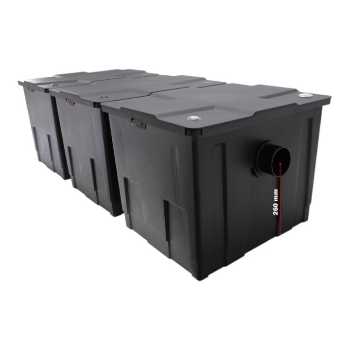 CBF-350C kerti tó szűrő szett CUV-172+CTP-8000+4m DN 32 bordás tömlő