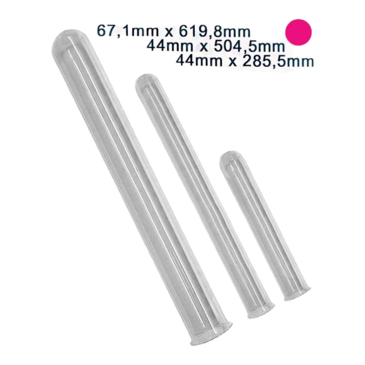 Kvarcüveg oase bitron 36C-55C uvc lámpához (peremes)