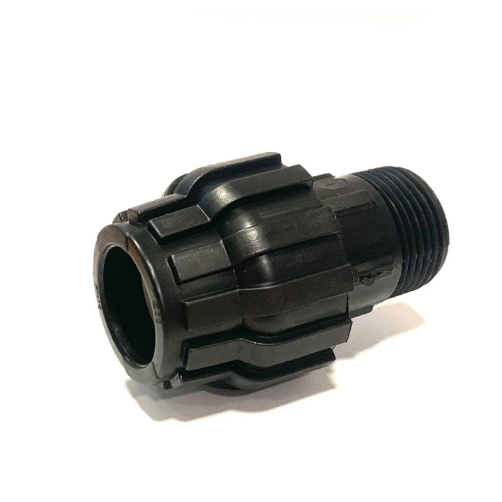 KPE,MPE átmenet 25x1/2" tok x KM (fekete,10bar)