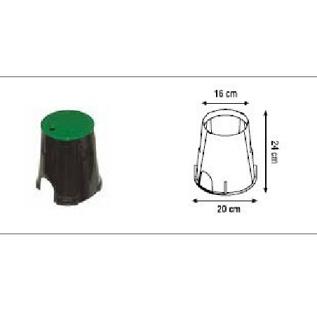 Erősített szelepakna kerek kicsi 16x24x20cm (T)