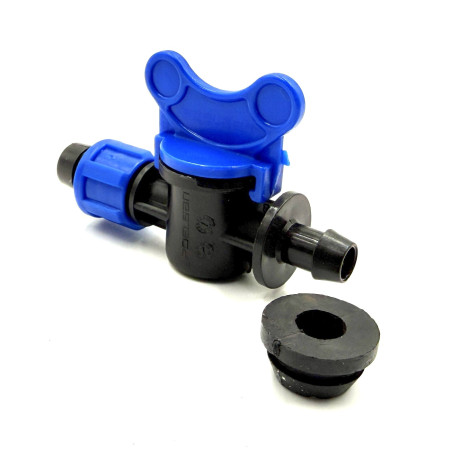 Csapos indító gumigyűrűvel Dn20 ppe és csepegtető csövekhez