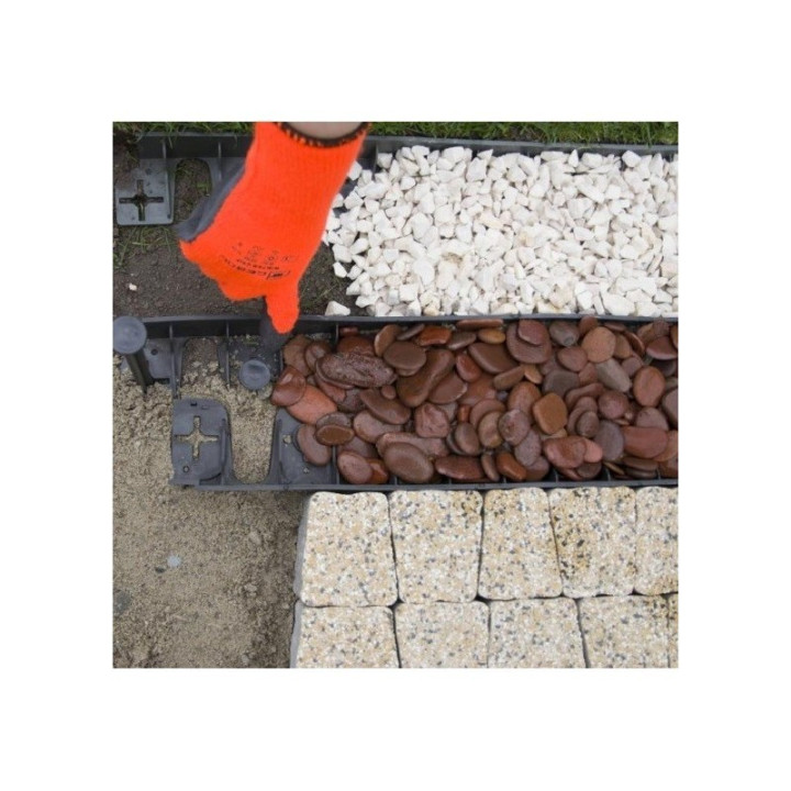 Ágyásszegély fekete 1025/75/55 mm