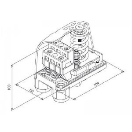 Italtecnica LP3 biztonsági nyomáskapcsoló (230V)