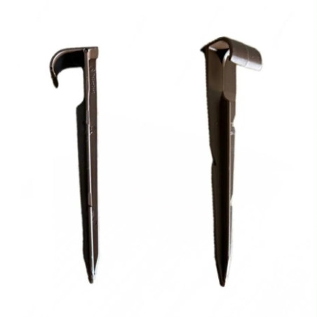 Univerzális talajon rögzítő leszúró tüske DN16 és 20 mm csőhöz (Barna)