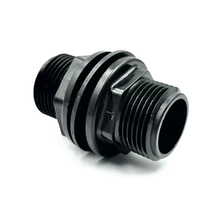 Tartály átvezető közcsavar 2" műanyag, tömítéssel és anyával