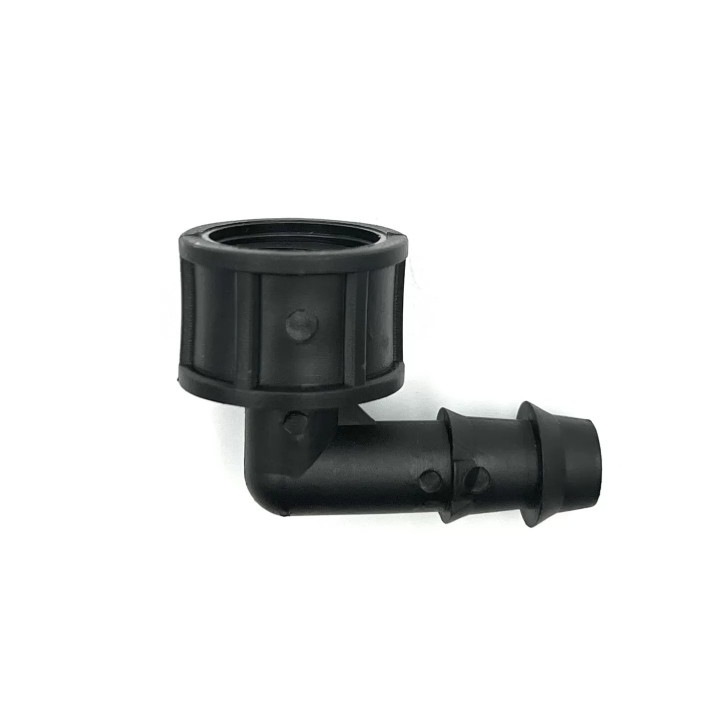 Könyök bordás menetes 16 x 1/2 BM