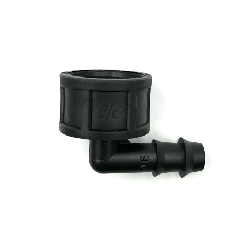 Könyök bordás menetes 16 x 3/4 BM