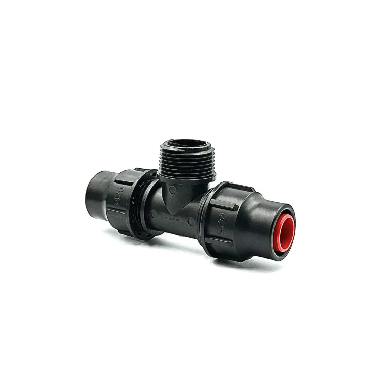 Variálható menetes T idom 25x1/2"KMx25 PP