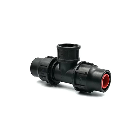 Variálható menetes T idom 25x1/2"BMx25 PP