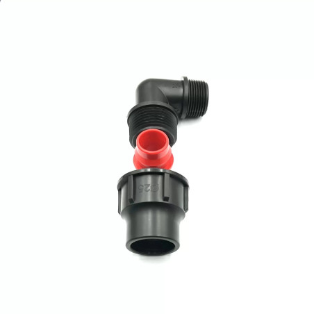 Variálható menetes könyök idom 25x3/4"KM PP