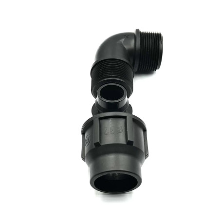 Variálható menetes könyök idom 32x1/2"KM PP