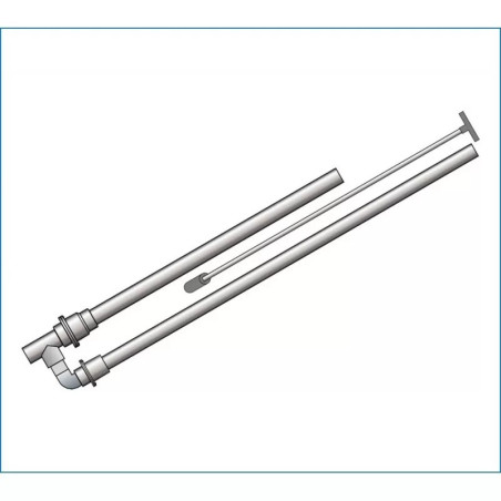 PVC pumpa 2 visszacsapó szeleppel 32/50-40-50 (húzószárral)