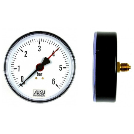 Nyomásmérő óra 0-10Bar (Fekvő)