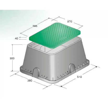 Téglalap alakú szelepakna standard ( PA )