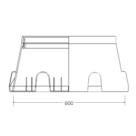 Téglalap alakú szelepakna jumbo (PA)