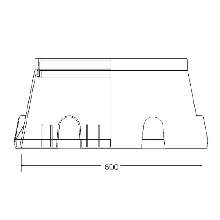 Téglalap alakú szelepakna jumbo (PA)