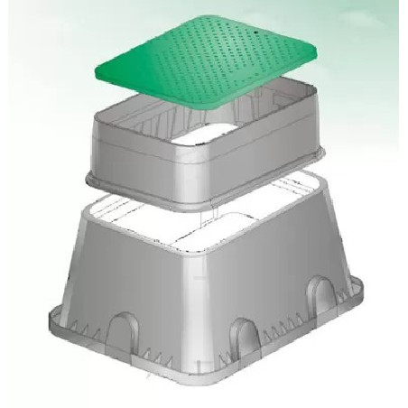 Szelepház magasító téglalap alakú Jumbo szelepdobozhoz (PA)