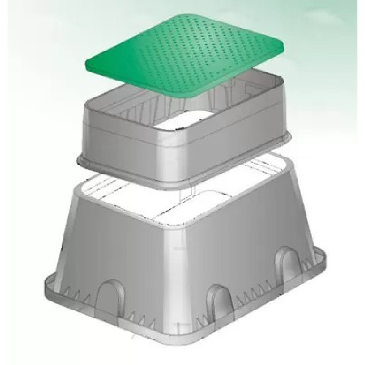 Szelepház magasító téglalap alakú Jumbo szelepdobozhoz (PA)