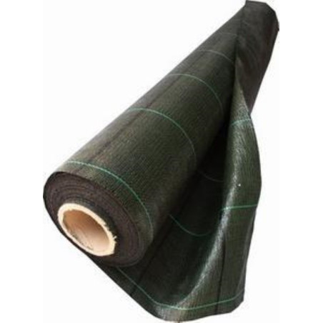 Agroszövet Fekete PPHA 120 g / m2/ 1m x 100 fm (csíkos)