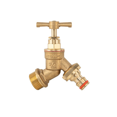 Karos réz csap 1/2" KM 1/2R gyorscsatlakozóval (BR-KCR1234)